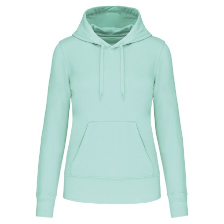 Ladies\\\' eco-friendly hooded sweatshirt