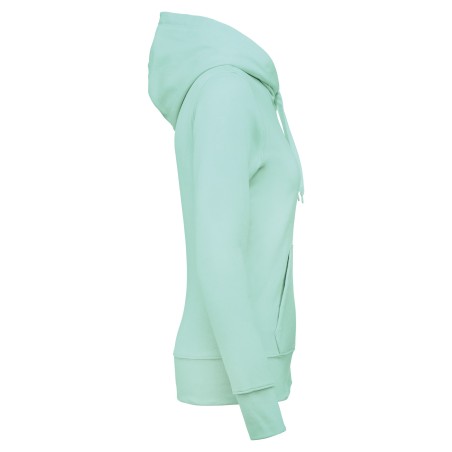 Ladies\\\' eco-friendly hooded sweatshirt