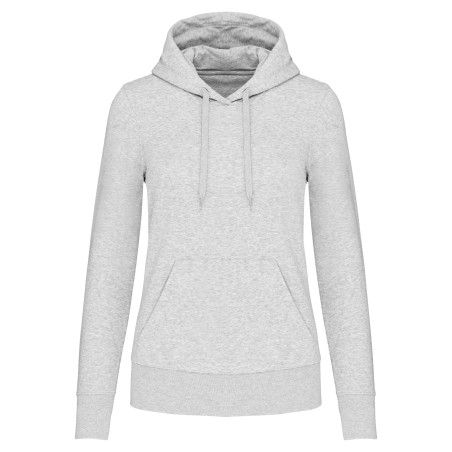 Ladies\\\' eco-friendly hooded sweatshirt