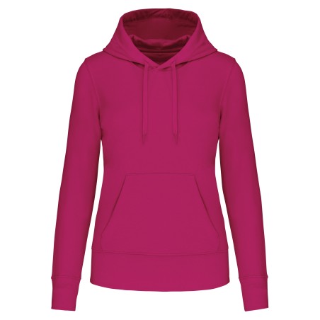 Ladies\\\' eco-friendly hooded sweatshirt