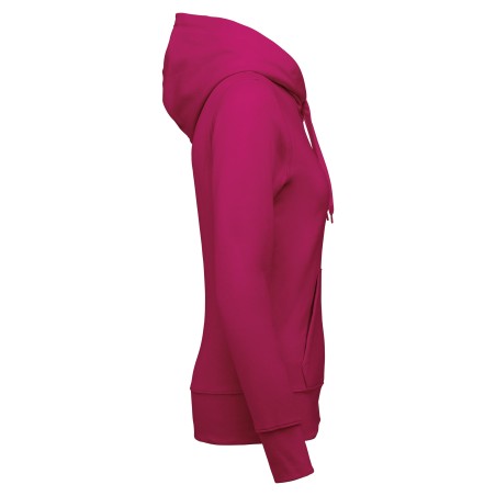 Ladies\\\' eco-friendly hooded sweatshirt