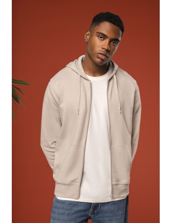 Men\\\'s eco-friendly zip-through hoodie