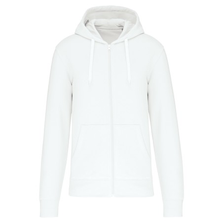 Sudadera con capucha y cremallera ecorresponsable hombre