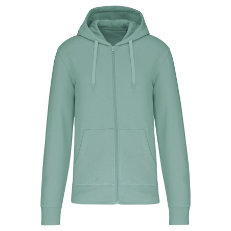 Sudadera con capucha y cremallera ecorresponsable hombre