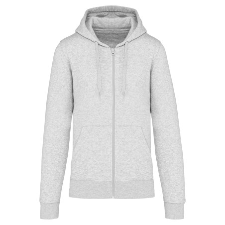 Sudadera con capucha y cremallera ecorresponsable hombre