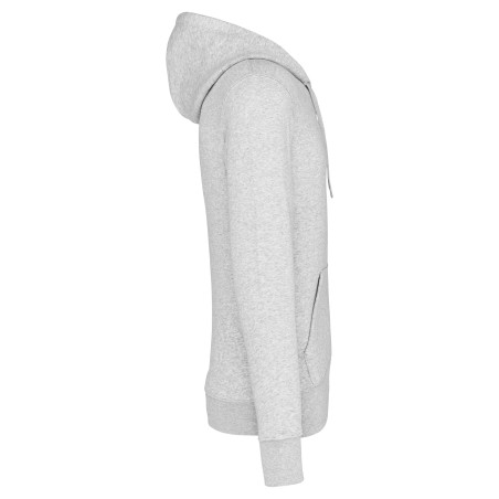 Sudadera con capucha y cremallera ecorresponsable hombre