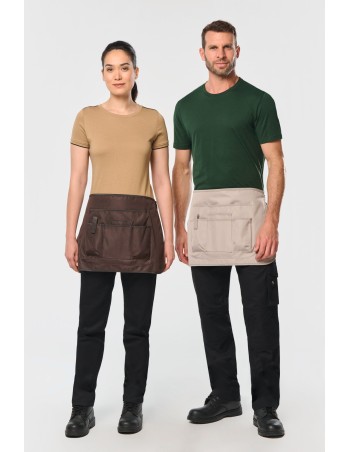 Unisex eco-friendly short gardening apron