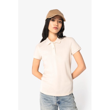 Polo ecorresponsable punto piqué mujer