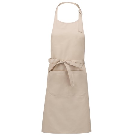 Polyester cotton apron with pocket