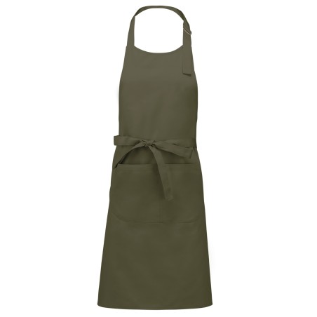 Polyester cotton apron with pocket