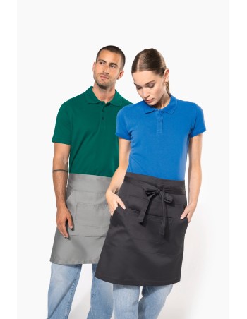 Polycotton mid-length apron