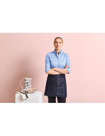 Denim waist apron