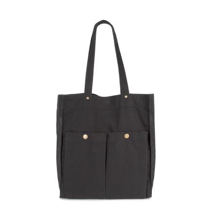 Cotton bag with front pockets