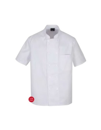 CHAQUETA COCINA MANGA CORTA CIERRE BOTONES
