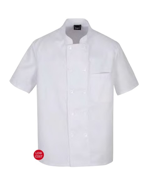 CHAQUETA COCINA MANGA CORTA CIERRE BOTONES