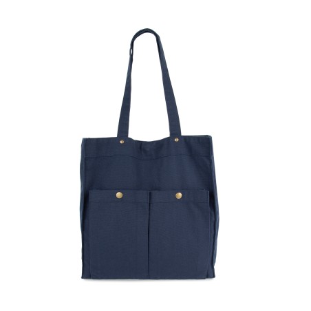 Cotton bag with front pockets