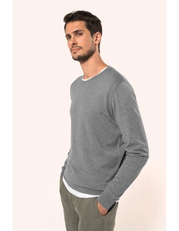 Jersey Supima® cuello redondo hombre