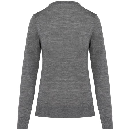 Ladies\\\' V-neck merino jumper