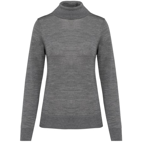 Ladies\\\' roll-neck merino jumper