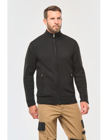 Fleece lined cardigan