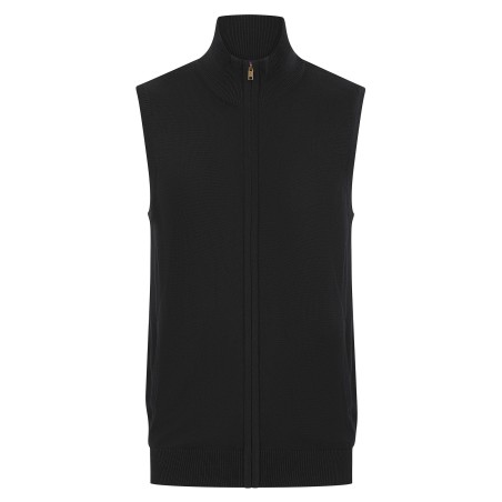 Jersey con cremallera sin mangas hombre