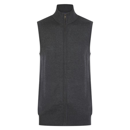 Jersey con cremallera sin mangas hombre