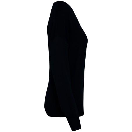 Eco-friendly ladies’ V-neck lyocell jumper