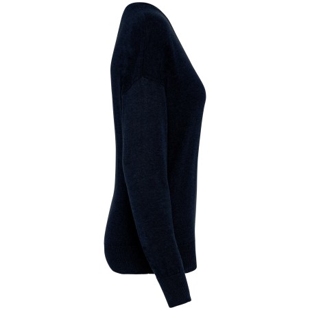 Eco-friendly ladies’ V-neck lyocell jumper