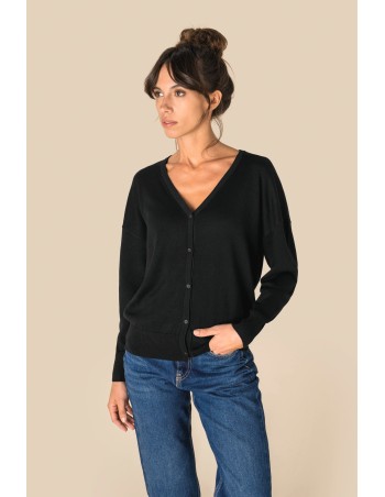 Eco-friendly Ladies\\\' Lyocell V Neck Jumper
