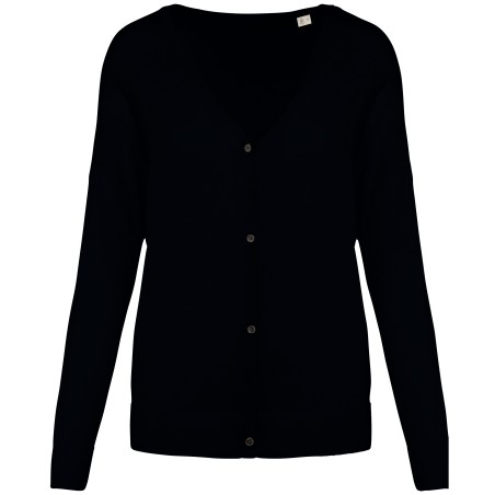 Eco-friendly Ladies\\\' Lyocell V Neck Jumper