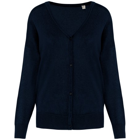 Eco-friendly Ladies\\\' Lyocell V Neck Jumper