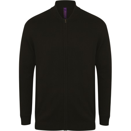 Zip through cardigan