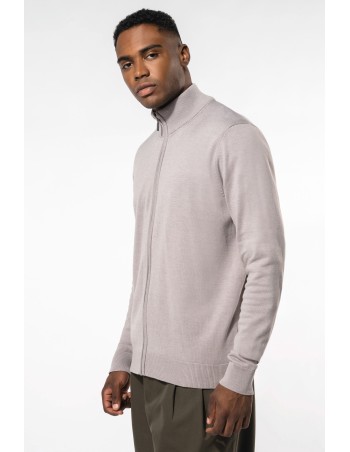 Chaqueta de punto con cremallera hombre