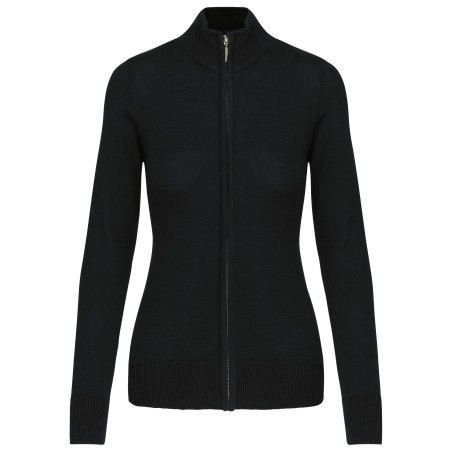 Chaqueta de punto con cremallera mujer