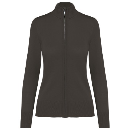 Chaqueta de punto con cremallera mujer