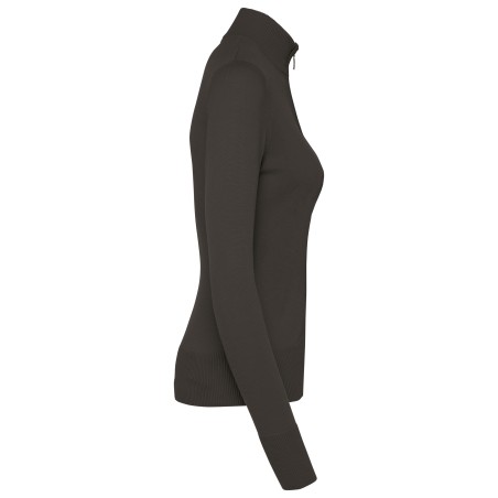 Chaqueta de punto con cremallera mujer