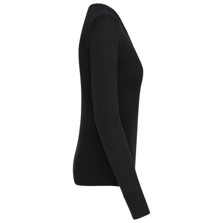 Jersey cuello de pico mujer