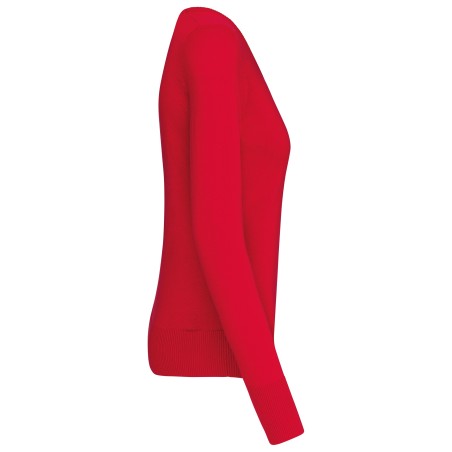 Jersey cuello de pico mujer