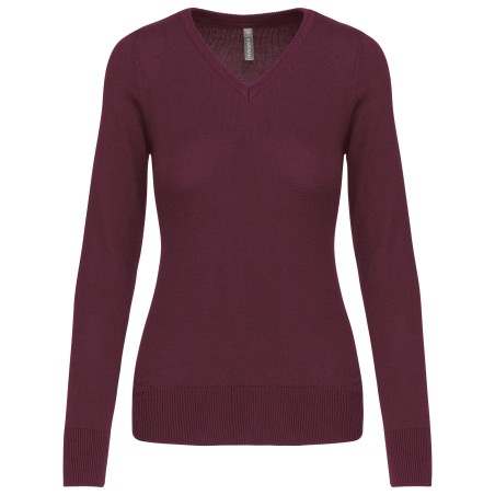 Ladies\\\' V-neck jumper