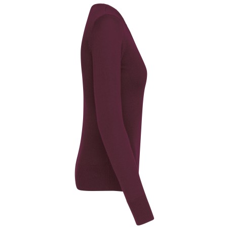 Jersey cuello de pico mujer