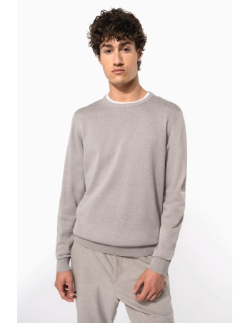 Jersey cuello redondo manga larga hombre