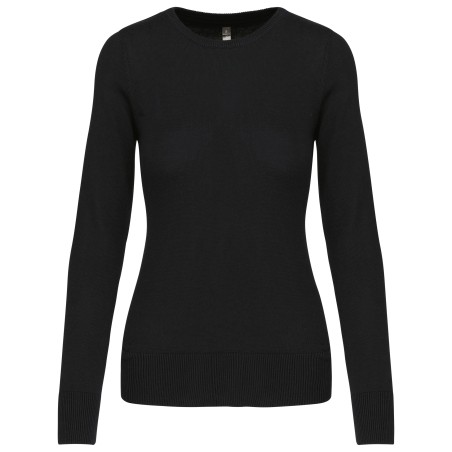 Jersey cuello redondo manga larga mujer