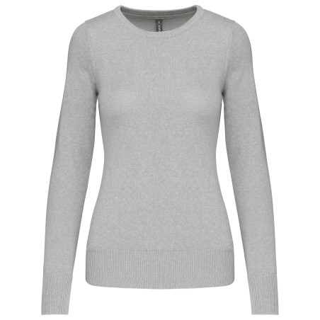 Jersey cuello redondo manga larga mujer