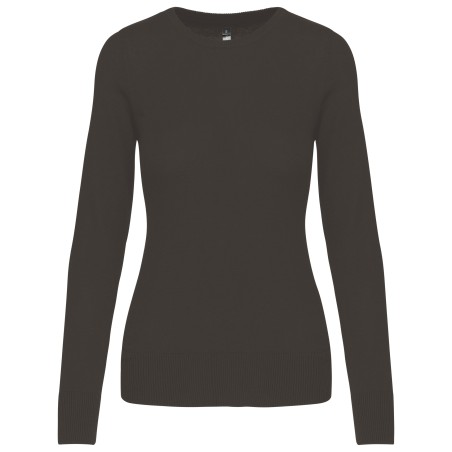 Jersey cuello redondo manga larga mujer