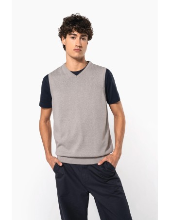 Men\\\'s sleeveless V-neck jumper