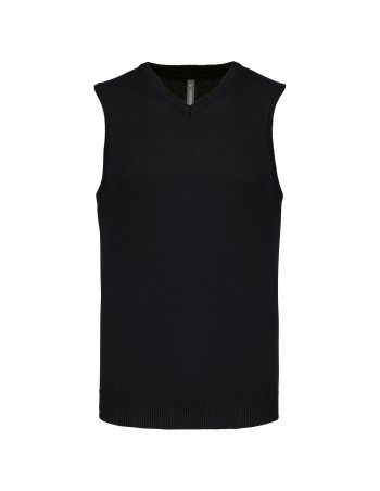 Men\\\'s sleeveless V-neck jumper 2