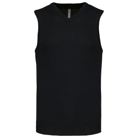 Men\\\'s sleeveless V-neck jumper