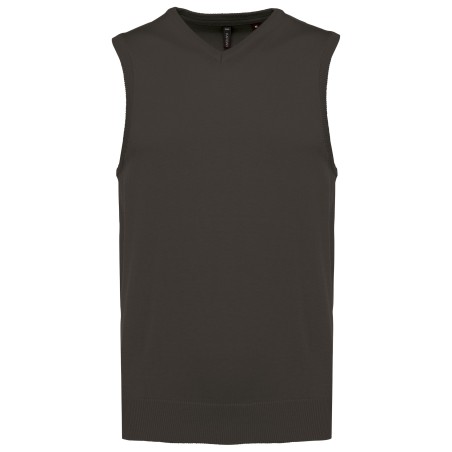 Jersey cuello de pico sin mangas