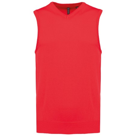 Men\\\'s sleeveless V-neck jumper