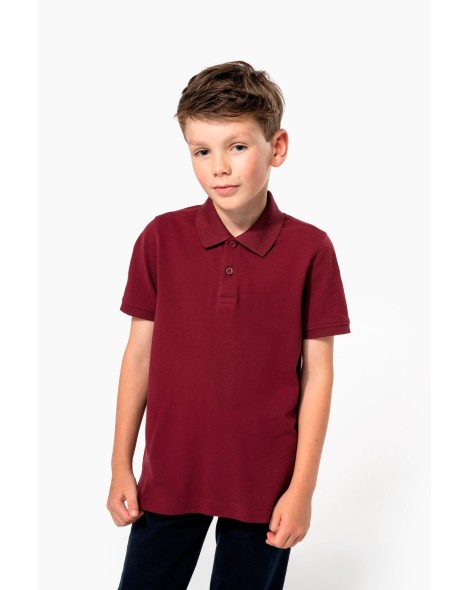 Kids Bio180 pique polo shirt